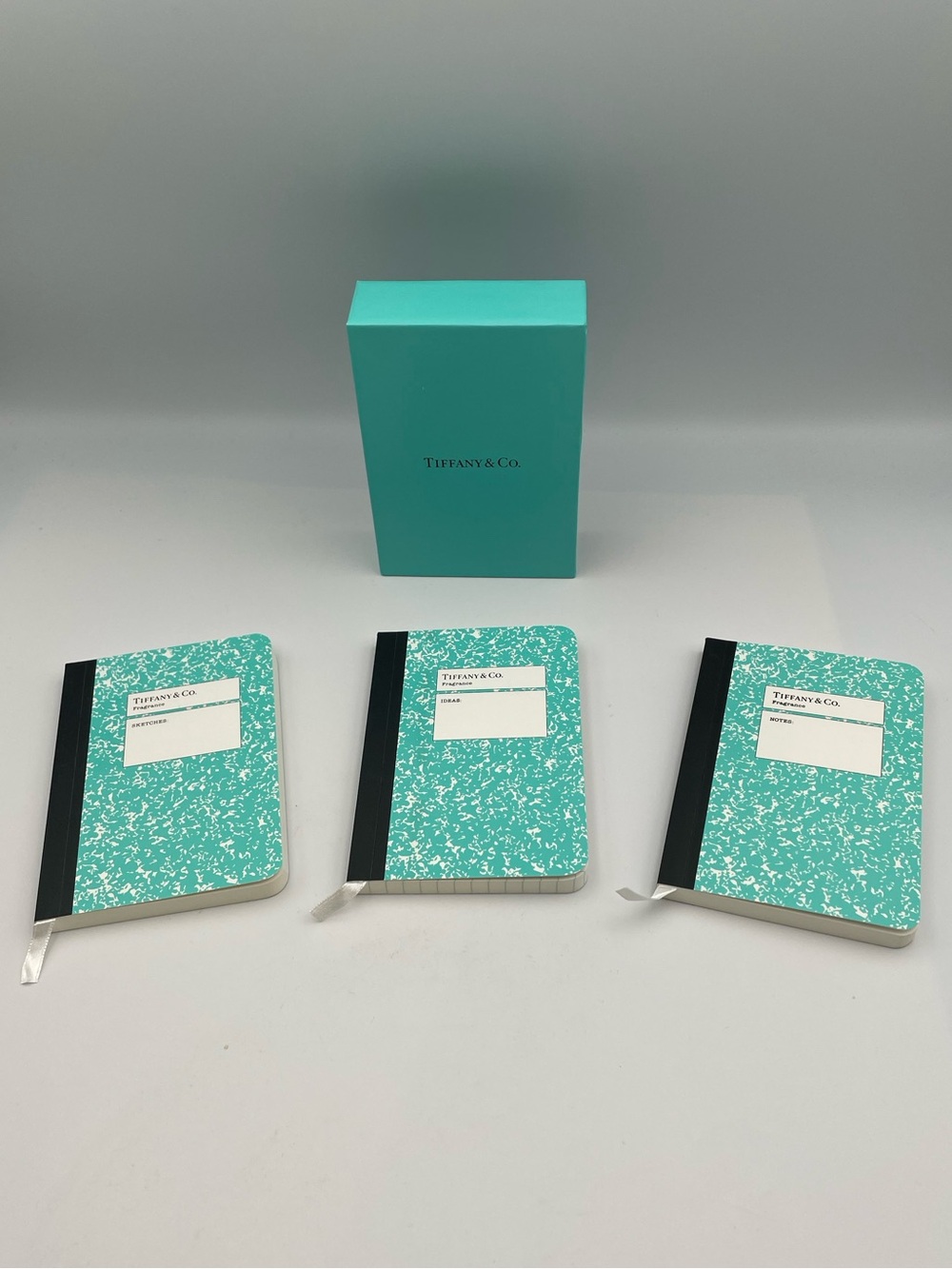 *New* Tiffany & Co. Set of 3 Mini Notebooks - Blank, Graph, and Lined Paper